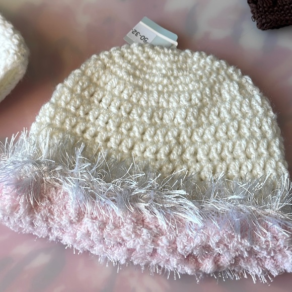NWOT Set of 2 kids Handmade Hats - Sunflower and Winter Beanie - Picture 3 of 4